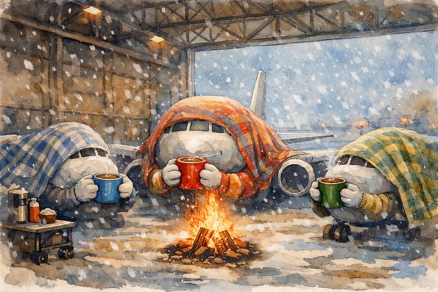 ❄️ Tormenta paraliza vuelos en EE. UU.