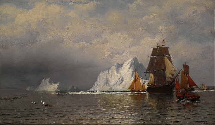 "Whaler and Fishing Vessels near the Coast of Labrador" - William Bradford