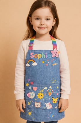 🧒 🎨 She Made This Apron Herself... Wait Till You See It