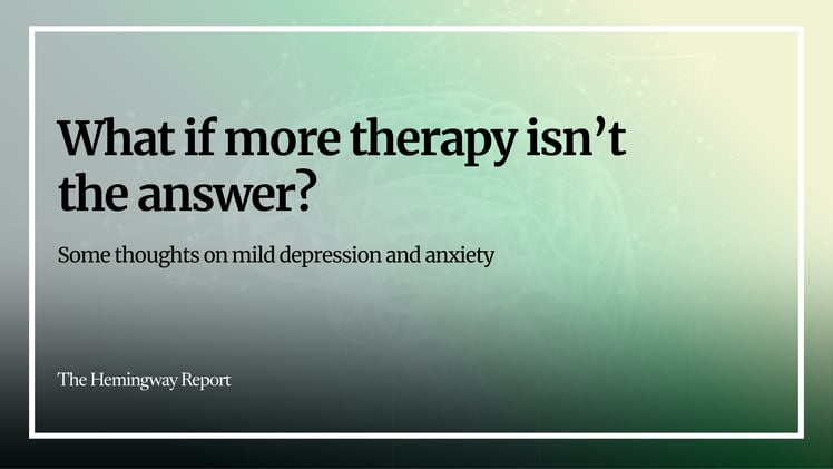 #69: What if more therapy isn't the answer?