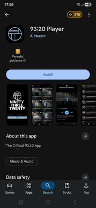 THE 93:20 NEWSLETTER:- APP ANNOUNCEMENT!