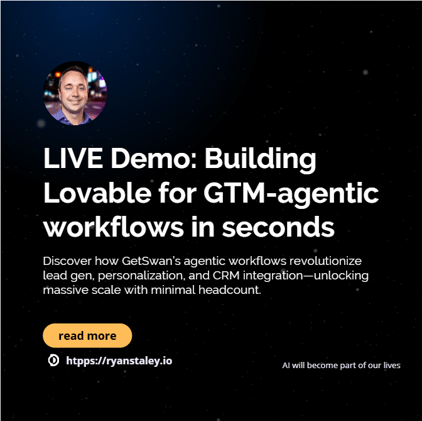 LIVE Demo: Building Lovable for GTM-agentic workflows in seconds 