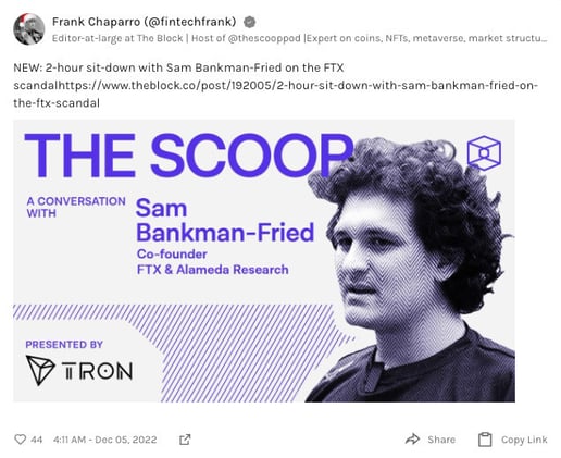 Former CEO of Alameda spotted in coffee shop in Manhattan, Avalanche partners with Alibaba