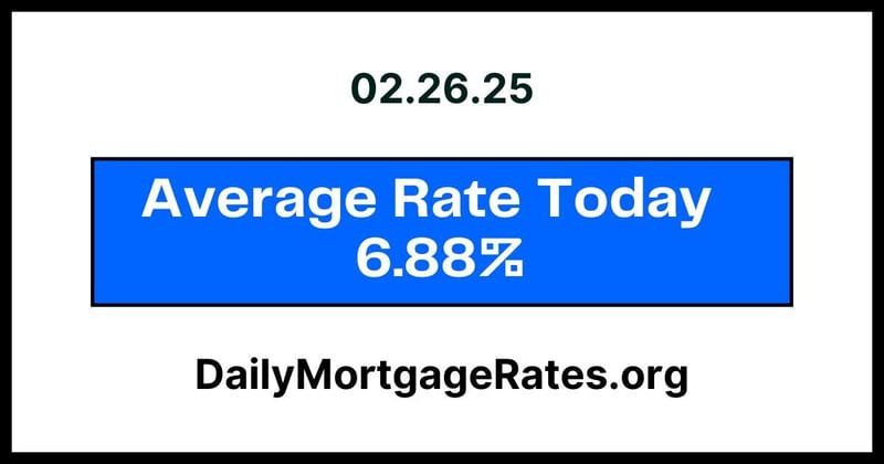 Daily Mortgage Rates For Wednesday, February 26th, 2025