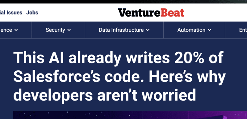 Salesforce: 20% of All New Code Is Already Written With AI