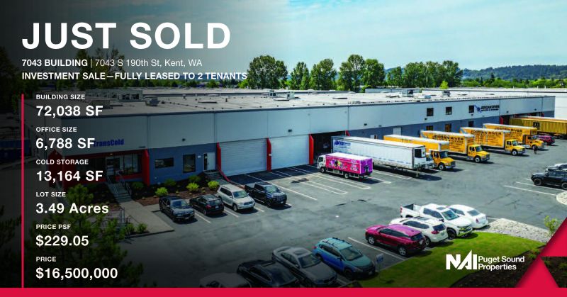 Cold Storage Daily - April 8 - NAI Puget Sound Properties sells cold storage in Seattle metro for $16.5M