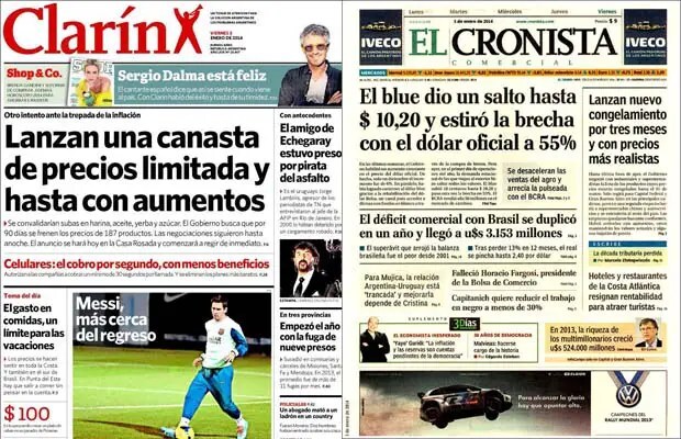 Acuerdo de precios, cierre de colegio Guido Spano, cortes de luz, línea D, precios de combustibles, «Megacanje» de De la Rúa