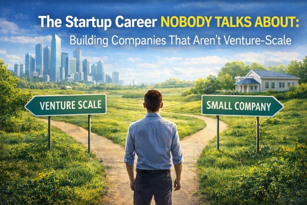 The Startup Career Nobody Talks About: Building Companies That Aren't Venture-Scale