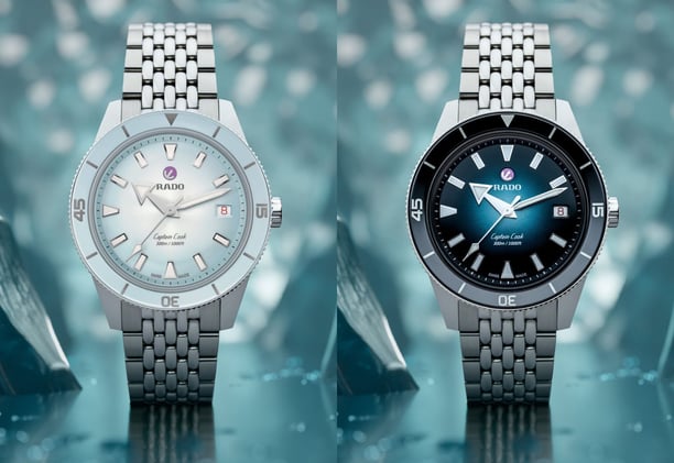 Rado’s Summer Colors For The New 39mm Captain Cook Are Chilly; Oris Introduces New Ocean Green Divers Sixty-Five Chrono; RZE And Vario Team Up; IWC Introduces The Gold Portofino Automatic Day & Night 34