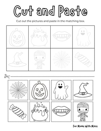 Halloween Cut and Paste Worksheet