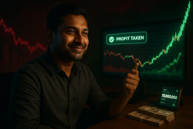 Took my first profit after the market crash 