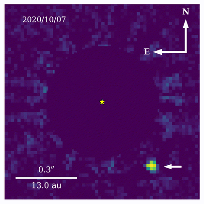 A brown dwarf reveals its mass