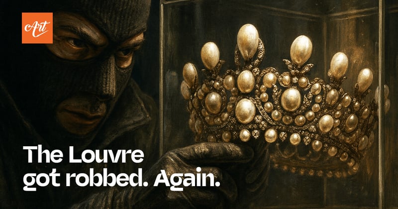the louvre got robbed. again.