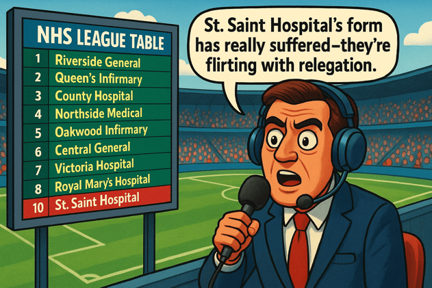 Handicaps, Relegation, and the NHS League Table