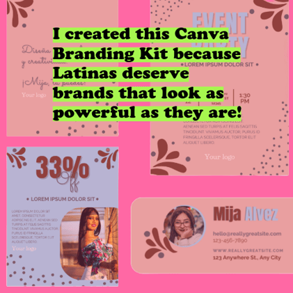 No designer? No problem. Latina Canva Branding Kit is here.