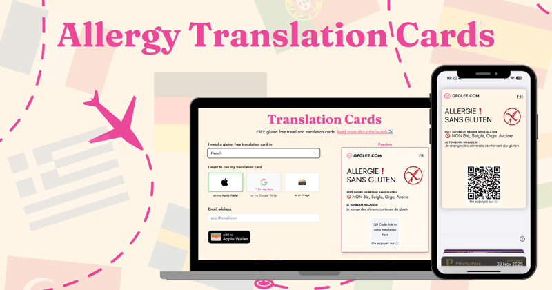 We've launched digital Allergy Translation Cards ✈️