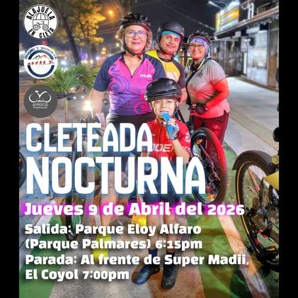 Cleteada Nocturna en Alajuela