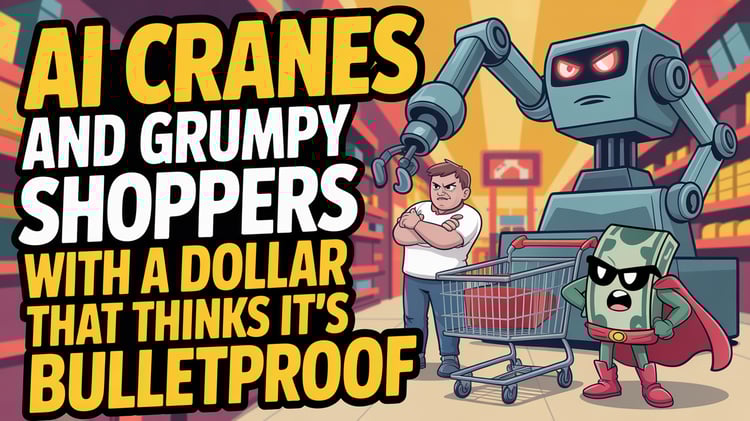 AI Cranes and Grumpy Shoppers With a Dollar That Thinks It's Bulletproof