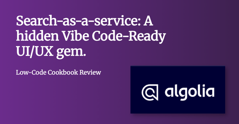 Algolia - Hidden Low-Code Power Tool