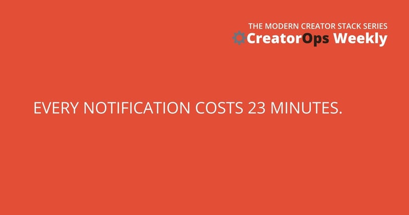 You're losing an entire workday to notification ping-pong