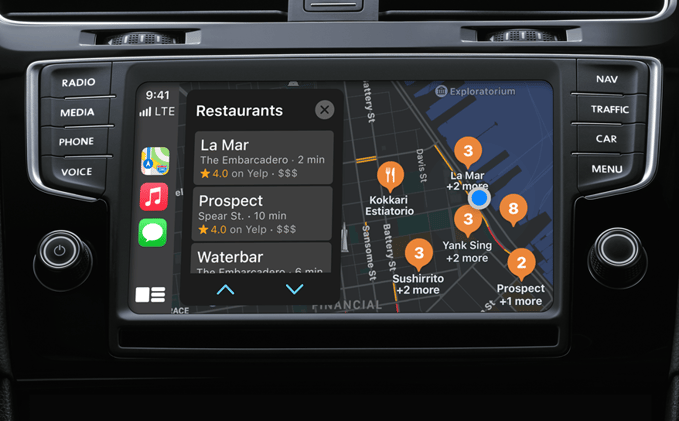 Apple CarPlay, yes. iPhone, umm, not so much