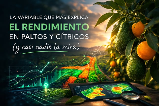 La variable que más explica el rendimiento en paltos y cítricos
