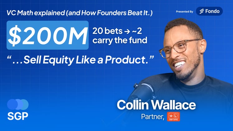 🎧 New Ep. Collin Wallace: Inside venture funds, why billion-dollar outcomes make sense, and how founders stack the odds