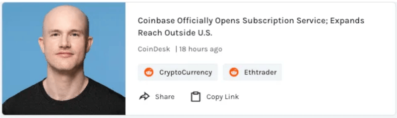 Coinbase opens subscription service