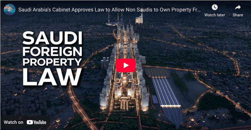  Saudi Arabia’s Cabinet Approves Law to Allow Non Saudis to Own Property From 2026