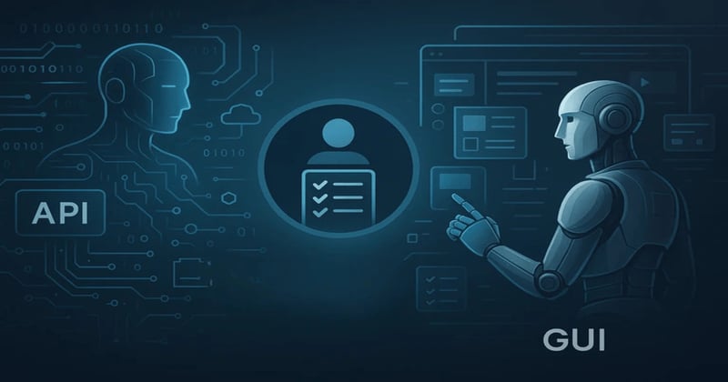 Agentes de IA: API, GUI ou tudo junto misturado