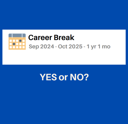 Career Break: should you hide it or not?