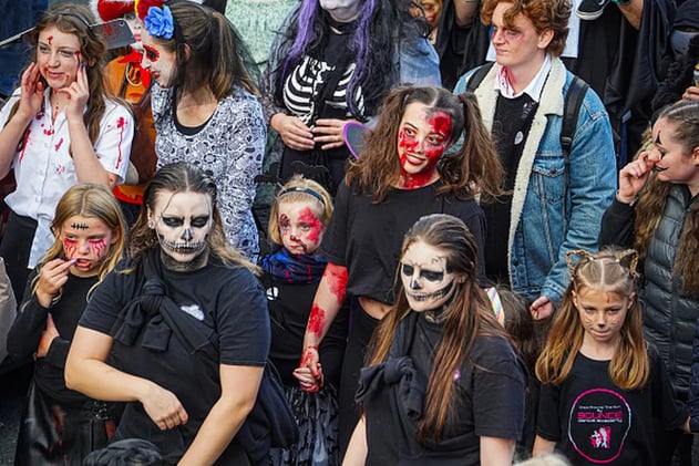 October 28 - 1,500 people attend Zombie Crawl