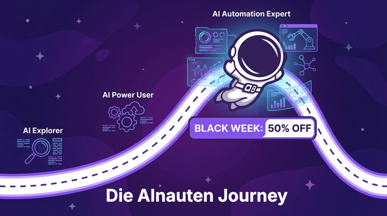 👨‍🚀 Black Week: Die neue AInauten Journey