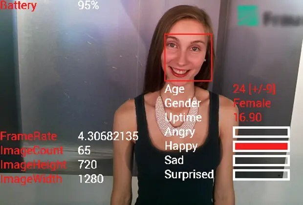 Una aplicación para detectar sensaciones con Google Glass