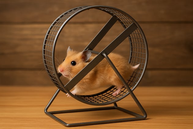 No quiero ser un hamster en una rueda 