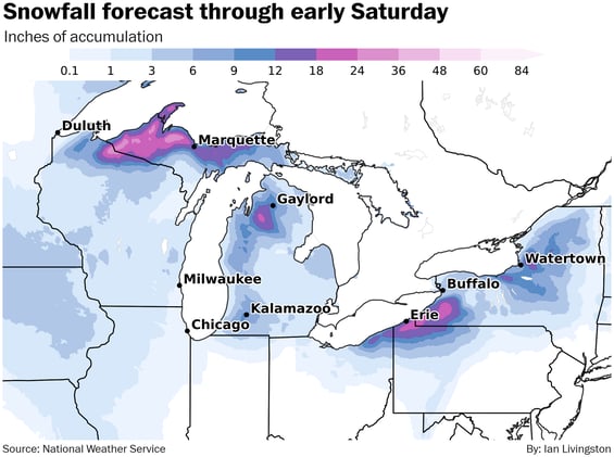 A wintry Thanksgiving and Black Friday for much of Lower 48