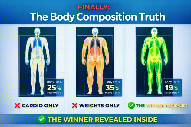 Cardio vs Weights vs Both: The Body Composition Showdown