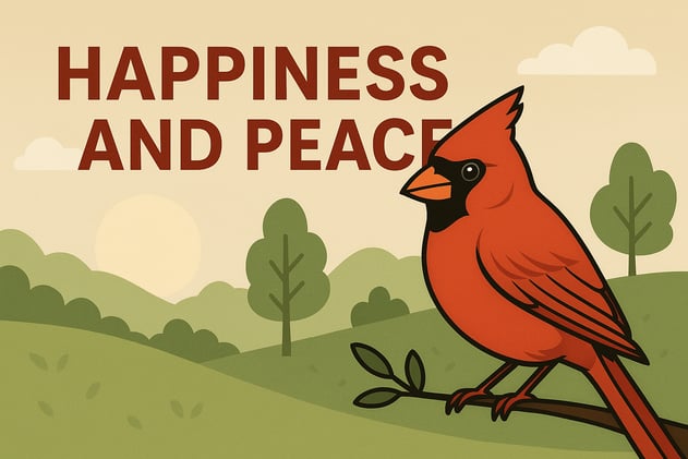 Finding Your Perch of Peace: A Cardinal’s Guide to Happiness in Turbulent Times