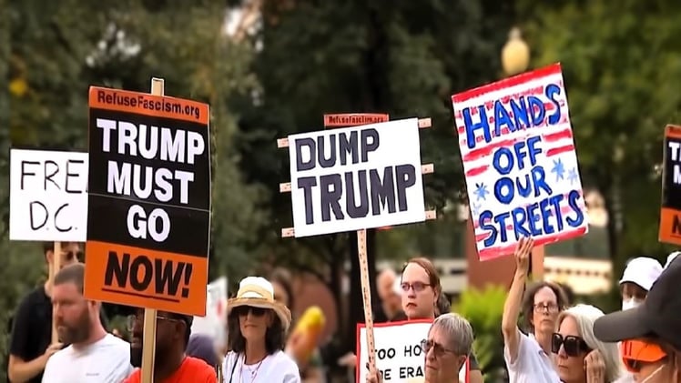 “400% Increase” Reported by Company That Provides PAID PROTESTERS amid President Trump’s DC Crackdown