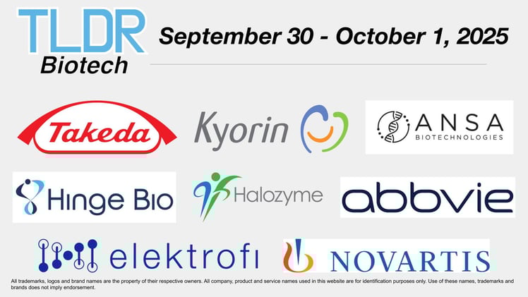 Biotech & Pharma Updates | September 30 - October 1, 2025