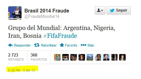 Acertó el grupo de Argentina en el Mundial un día antes del sorteo