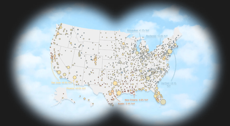 Zillow just revised its home price forecast for over 400 housing markets