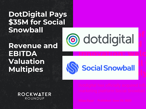 Dotdigital Pays $35M for Social Snowball + Revenue and EBITDA Valuation Multiples 