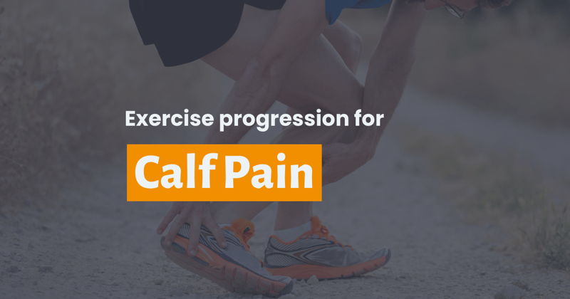 An exercise progression for the calf muscle