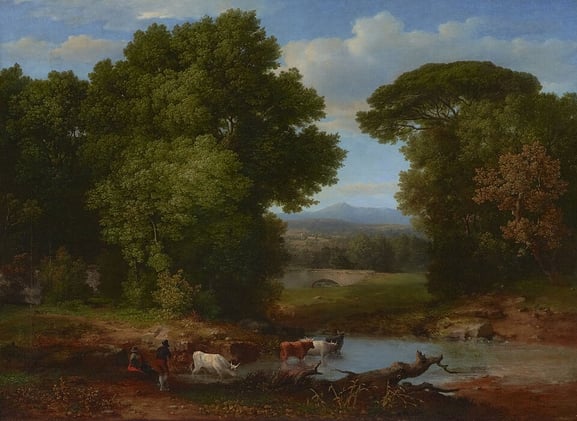 "A Bit of the Roman Aqueduct" - George Inness