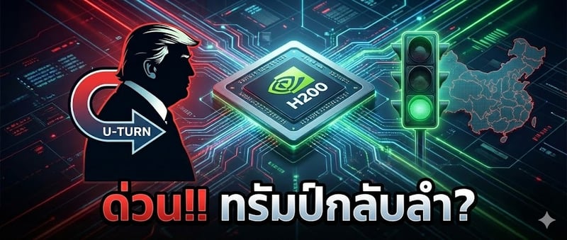 ด่วน!! ทรัมป์กลับลํา? จ่อ "ไฟเขียว" NVDA ส่งชิป H200 บุกจีน!!