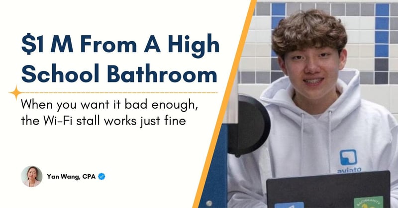 $1M From a High School Bathroom