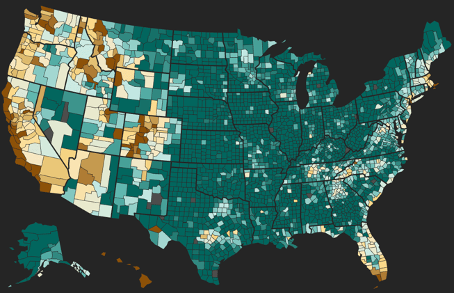 Counties with the biggest housing market ‘shortages’—and none at all, according to AEI