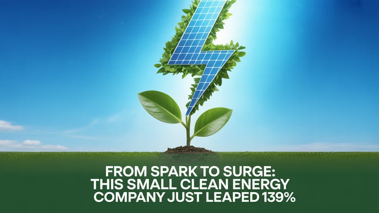 From Spark to Surge: This Small Clean Energy Company Just Leaped 139% 