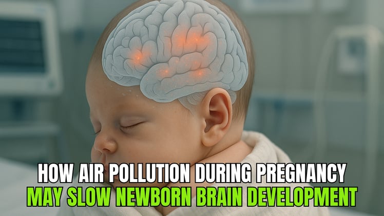 🌱 How Air Pollution During Pregnancy May Slow Newborn Brain Development 🧠👶